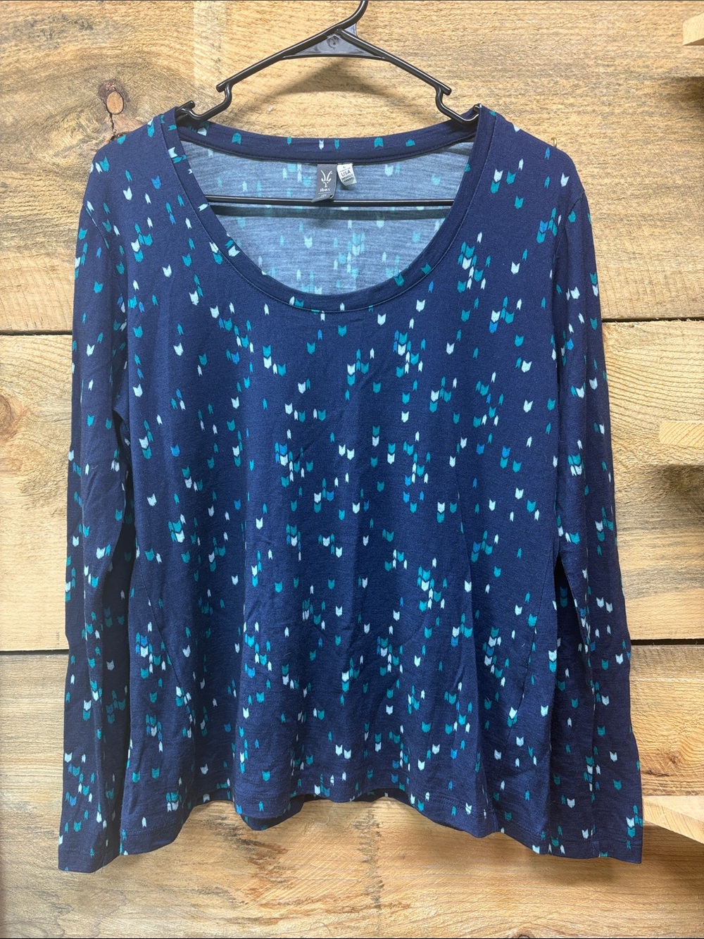 ibex Long Sleeve Scoop Neck Top